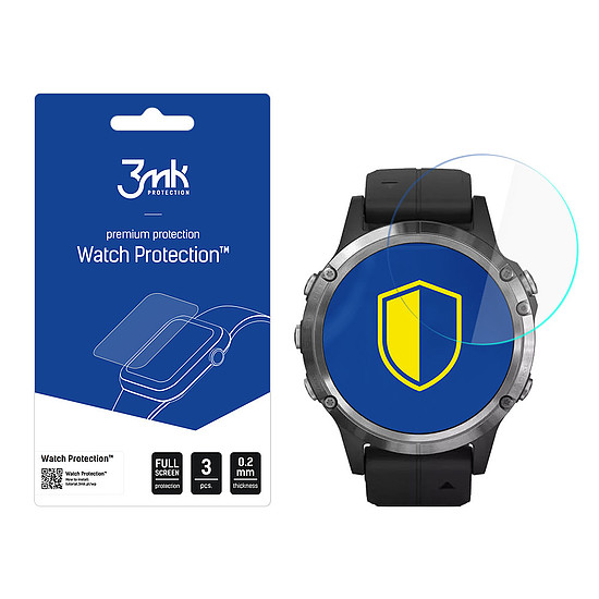 Hybrid Glass 3mk óravédő FlexibleGlass Garmin Fenix ????5 Plus készülékhez