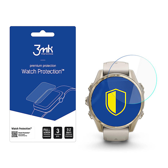Hybrid Glass 3mk óravédő FlexibleGlass Garmin Fenix ????8 Amoled 43mm-hez