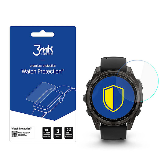 Hybrid Glass 3mk óravédő FlexibleGlass Garmin Fenix ????8 Solar/Sapphire 47mm-hez