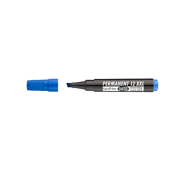 Ico 12XXL alkoholos marker kék, vágott hegy 1-4mm