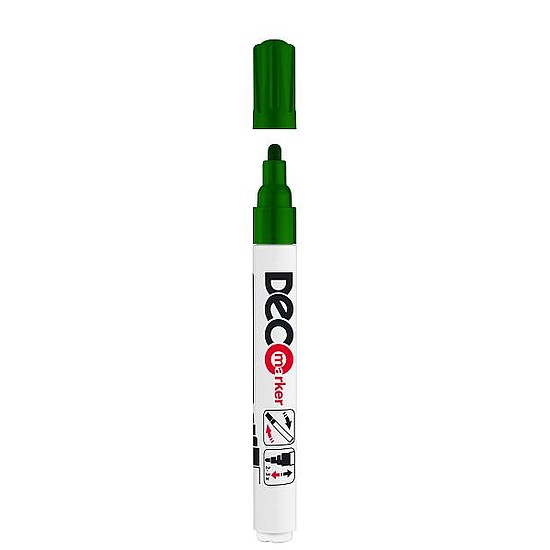 ICO Deco lakkmarker zöld kerek hegy 2-4mm