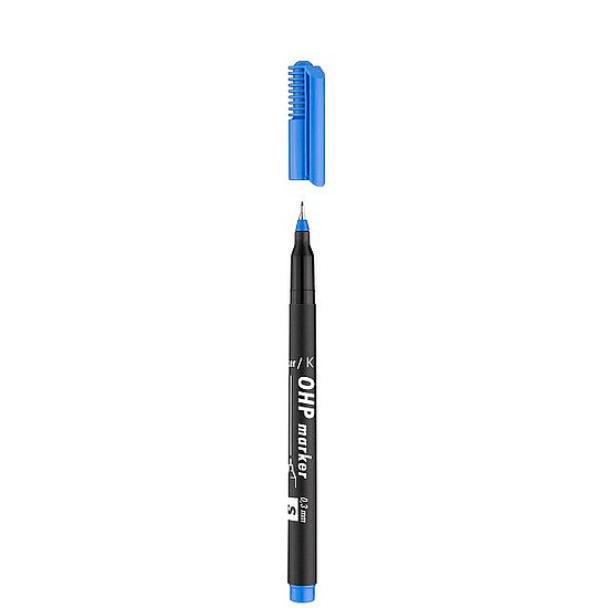Ico OHP Top Marker -S- alkoholos rostirón kék, tűhegy 0,3mm