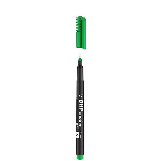 Ico OHP Top Marker -S- alkoholos rostirón zöld, tűhegy 0,3mm