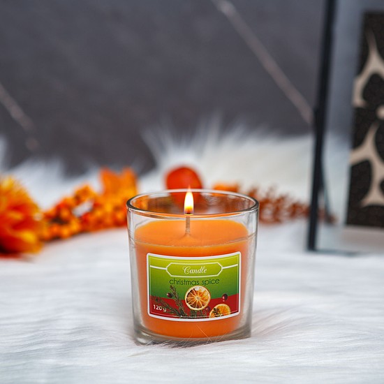 Illatgyertya - "karácsonyi fűszer" - 120 g (58802C)