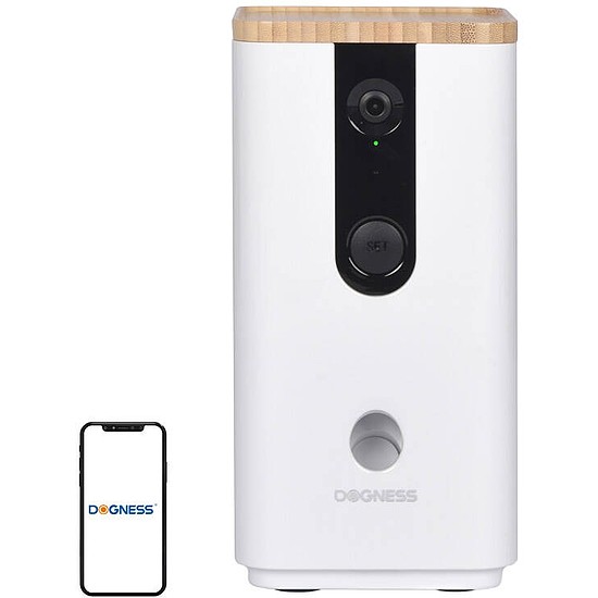 Intelligens snacketető kamerával T03 Dogness fehér (T03 White)