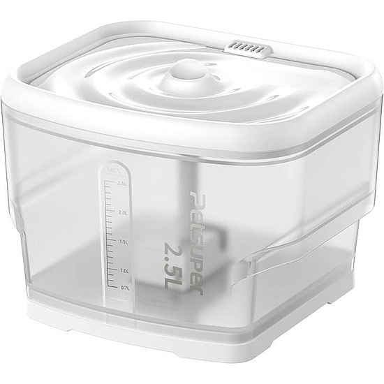 Intelligens szökőkút házi kedvenceknek Petsuper PW03 2,5L (fehér)