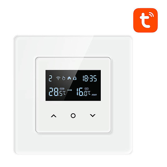 Intelligens termosztát Avatto WT200-16A-W elektromos fűtés 16A WiFi TUYA (WT200-16A-W)