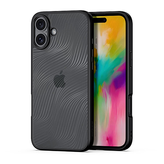 iPhone 16 tok - Dux Ducis Aimo sorozat - fekete (KF2332240)