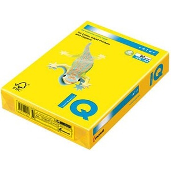 IQ Color Neon sárga A4 80gr. színes fénymásolópapír intenzív 500 ív / csomag NEOGB