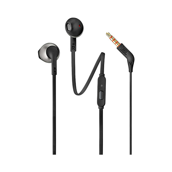 JBL T205 vezetékes fülhallgató, mini jack 3,5 mm-es csatlakozóval - fekete