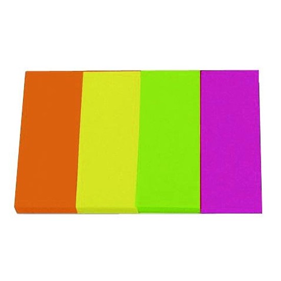 Jelölőlapok 20x50 mm vegyes neon színek 4x40 lap No.5670-39