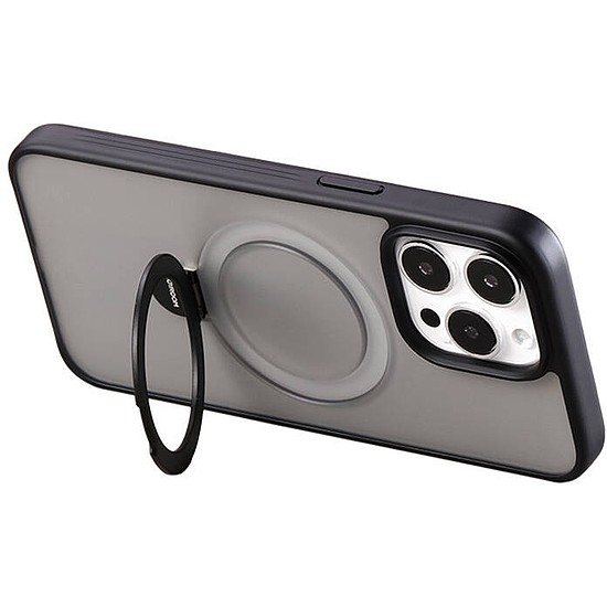 Joyroom JR-BP004 mágneses védőtok tartóval iPhone 15-höz fekete (JR-BP004 iP 15 Black)