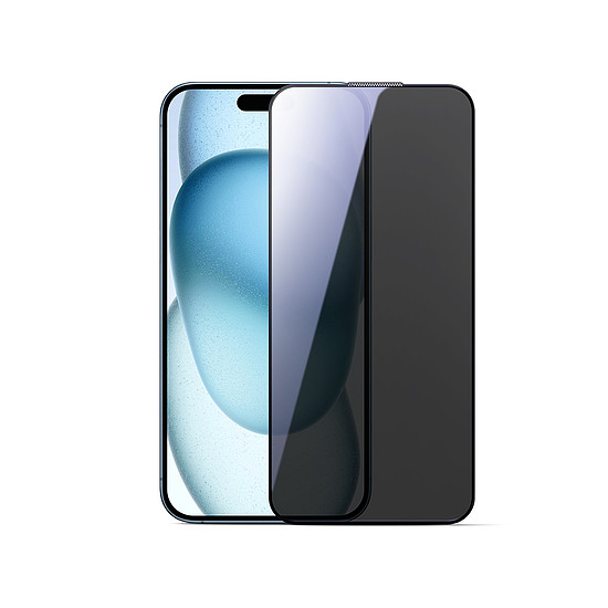 Joyroom JR-MLG0282 2.5D porálló, edzett üvegfólia fekete kerettel iPhone 15 Plus/16 Plus készülékhez