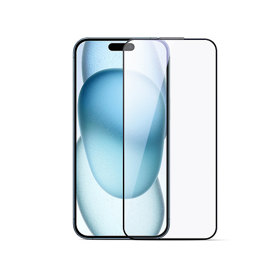 Joyroom JR-MLG0287 2.5D kékfény elleni védelemmel és porálló edzett üveggel, fekete kerettel iPhone 16 Pro Max-hoz