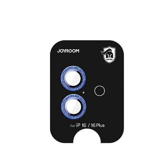 Joyroom JR-MSF0300 védőüveg iPhone 16/16 Plus lencsékhez - kék