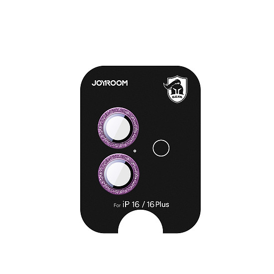 Joyroom JR-MSF0302 védőüveg iPhone 16/16 Plus lencsékhez - rózsaszín