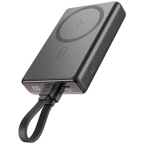Joyroom mágneses powerbank állvánnyal JR-PBM01, 20W, 10000mA feketék (JR-PBM01 Bl)