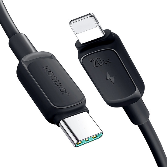 Joyroom Multi-Color Series A14 USB-C/Lightning kábel 20W 1.2 m - fekete