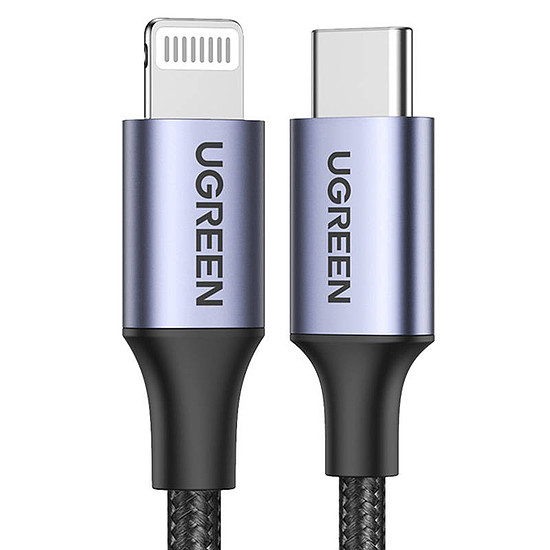 Kábel Lightning USB-C-hez UGREEN PD 3A US304, 2m (60761)