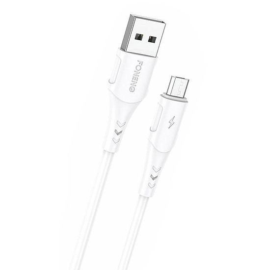 Kábel USB-Micro USB Foneng, x81 2.1A, 1m, fehér (X81 Micro)