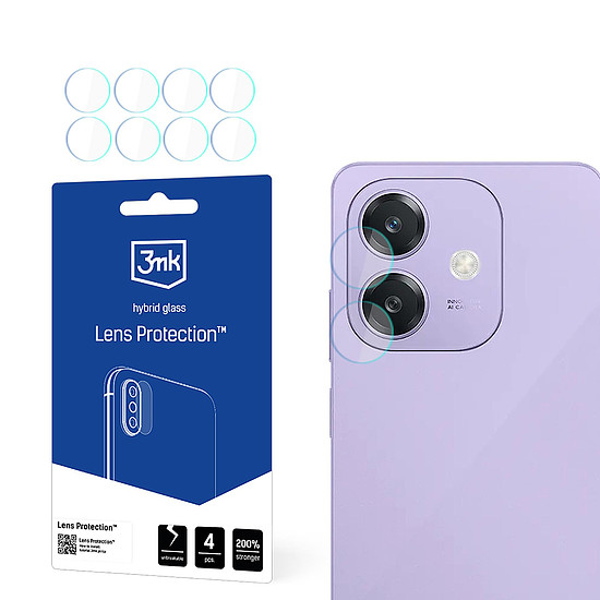 Kameralencse üveg 3mk lencsevédelem Oppo A3 4G-hez