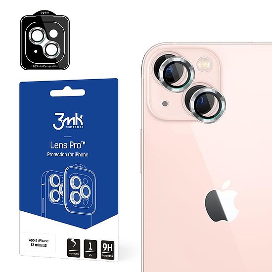 Kameraüveg iPhone 13 mini 9H-hoz 3mk Lens Protection Pro sorozatú objektívhez - ezüst