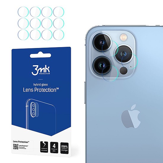 Kameraüveg iPhone 13 Pro Max 7H készülékhez 3mk Lens Protection sorozatú objektívhez