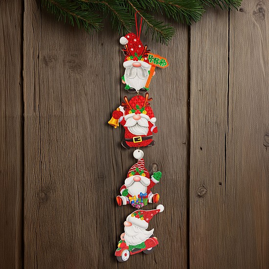 Karácsonyi dekoráció - manó - 75 cm (59701)