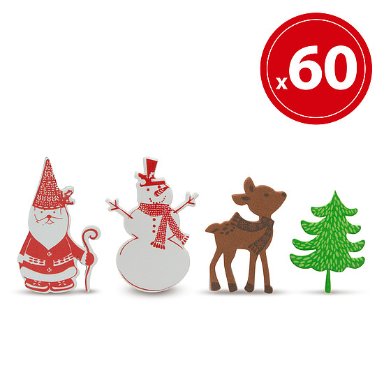 Karácsonyi habmatrica hóemberes 60 db / csomag (55931A)