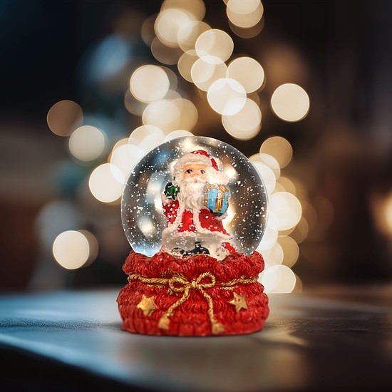 Karácsonyi hógömb - 4 féle - 12 db / display (58061E)