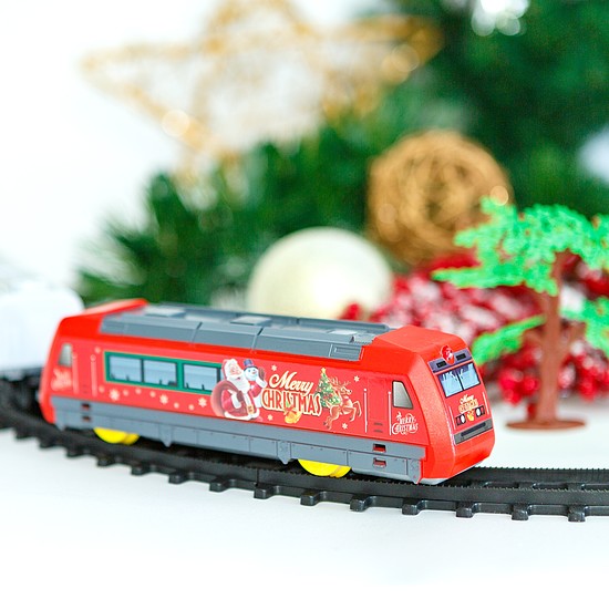 Karácsonyi kisvasút - zenél, világít - elemes (BW2044)