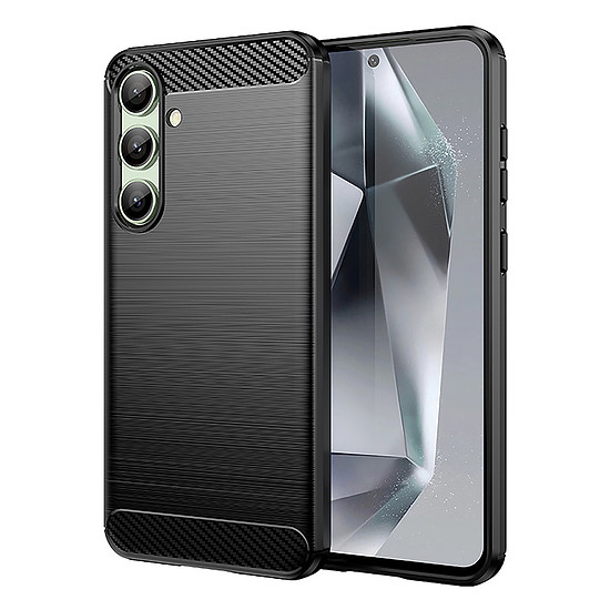 Karbon tok Samsung Galaxy S24 FE-hez - fekete