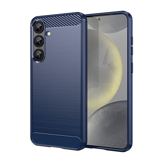 Karbon tok Samsung Galaxy S25+ készülékhez - kék