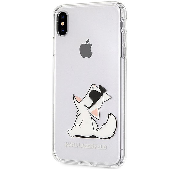 Karl Lagerfeld Choupette Fun - iPhone Xs Max tok átlátszó (KLHCI65CFNRC)