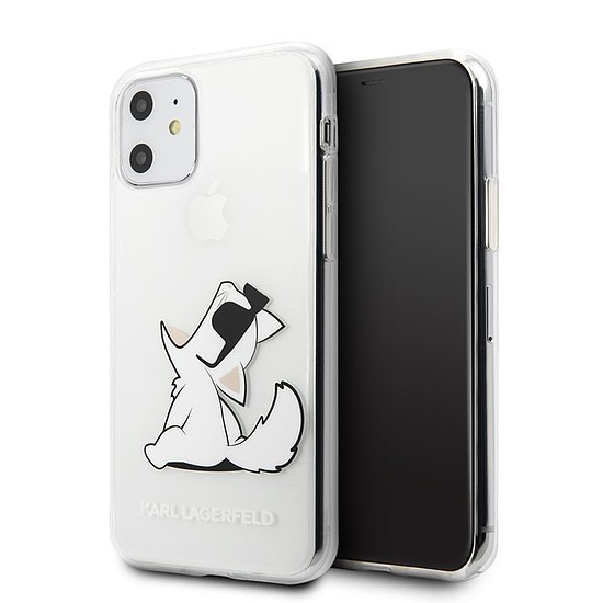 Karl Lagerfeld Choupette Fun - tok iPhone 11-hez átlátszó (KLHCN61CFNRC)