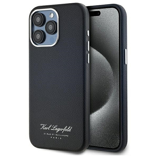 Karl Lagerfeld Hotel RSG iPhone 15 Pro Max tok - fekete
