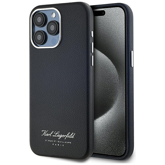 Karl Lagerfeld hotel RSG iPhone 15 Pro tok - fekete