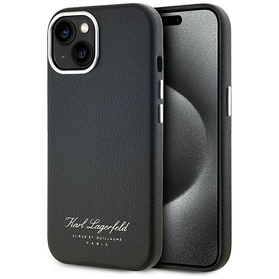 Karl Lagerfeld hotel RSG iPhone 15 tok - fekete