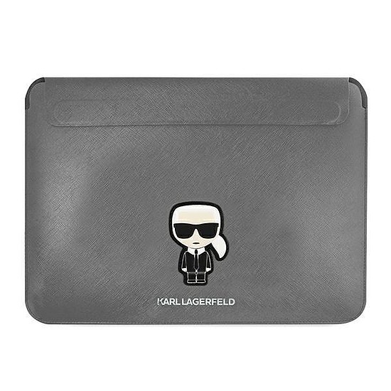 Karl Lagerfeld hüvely KLCS16PISFG 16" ezüst/ezüst Saffiano Ikonik Karl