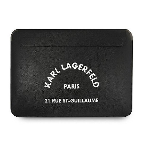 Karl Lagerfeld hüvely KLCS16RSGSFBK 16" fekete/fekete Saffiano RSG