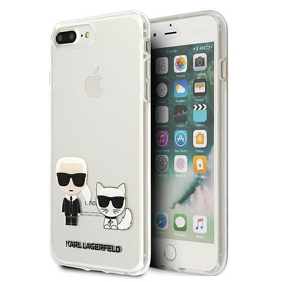 Karl Lagerfeld Karl & Choupette iPhone 7/8 Plus tok - átlátszó
