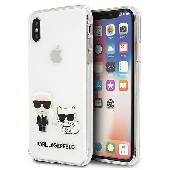 Karl Lagerfeld Karl & Choupette iPhone Xs Max tok - átlátszó