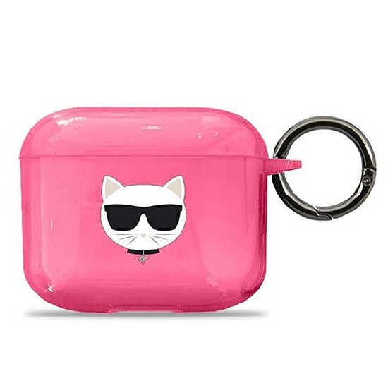 Karl Lagerfeld KLA3UCHFP AirPods 3 borító rózsaszín/rózsaszín Choupette