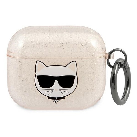 Karl Lagerfeld KLA3UCHGD AirPods 3 borító złoty/arany Glitter Choupette