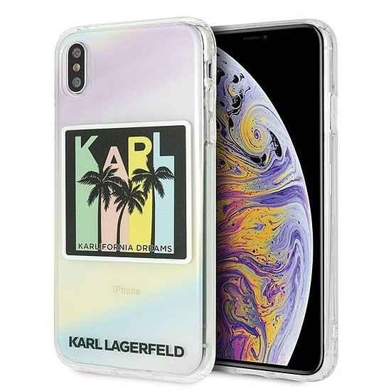Karl Lagerfeld KLHCI65IRKD iPhone Xs Max keménytok Kalifornia Dreams
