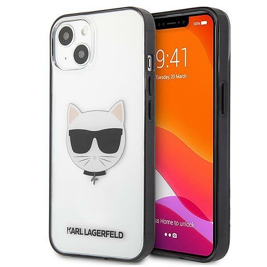 Karl Lagerfeld KLHCP13SHCHCK iPhone 13 mini 5,4" atlátszó Ikonik Choupette