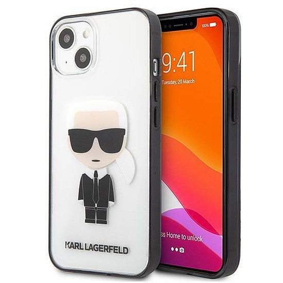 Karl Lagerfeld KLHCP13SHIKCK iPhone 13 mini 5.4" atlátszó Ikonik Karl
