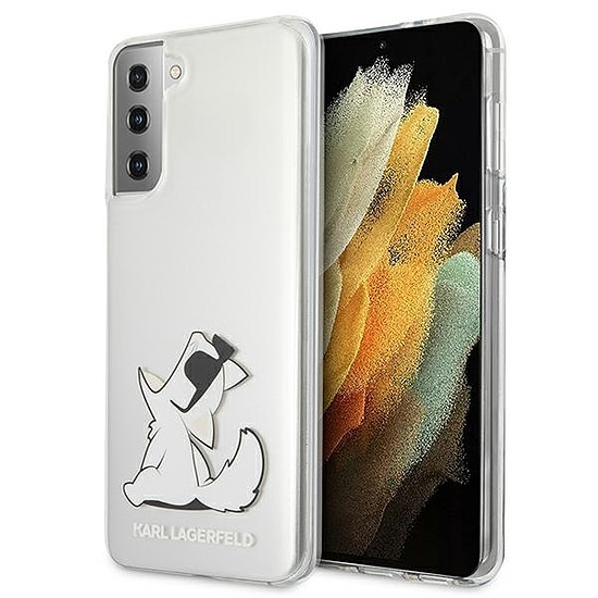 Karl Lagerfeld KLHCS21MCFNRC S21+ G996 keménytokos átlátszó Choupette Fun