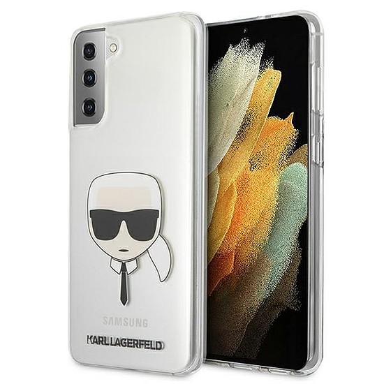 Karl Lagerfeld KLHCS21MKTR S21+ G996 keménytok, átlátszó Karl fej