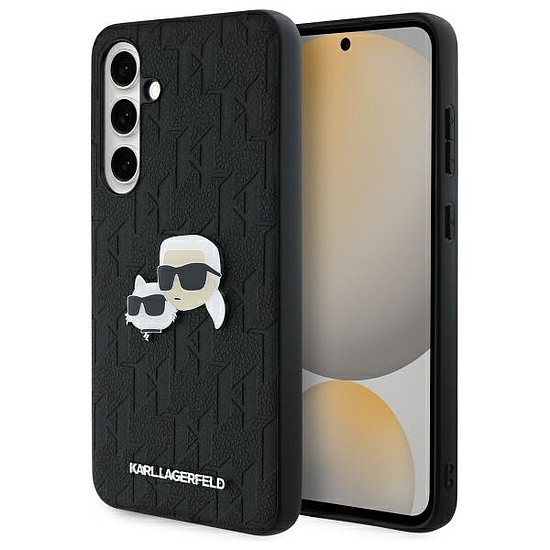 Karl Lagerfeld KLHCS24FEPGKLKCPK Sam S24 FE S721 fekete/fekete keménytok Monogram Karl&Chaoupette fejtű